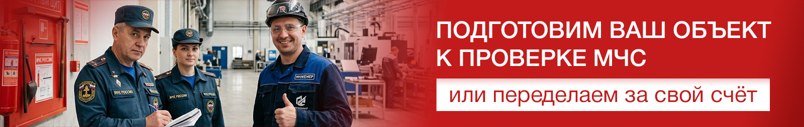 Подготовим ваш объект к проверке МЧС